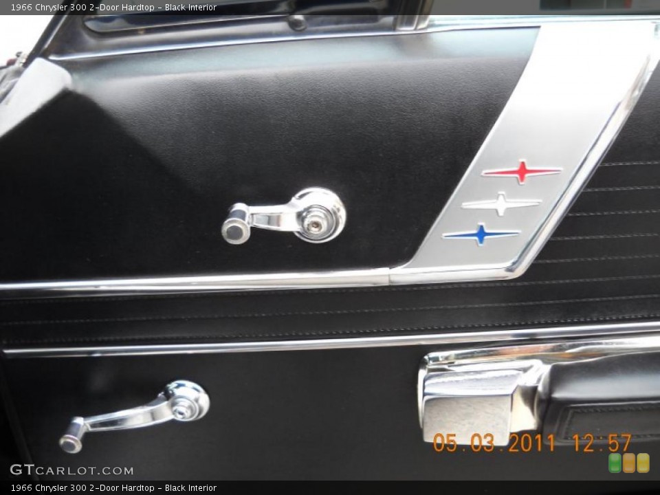 Black Interior Door Panel for the 1966 Chrysler 300 2-Door Hardtop #48856927