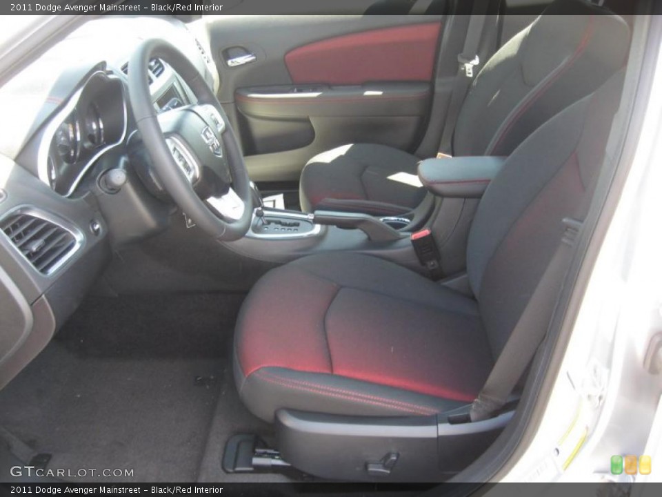 Black/Red Interior Photo for the 2011 Dodge Avenger Mainstreet #48861634