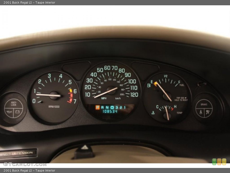 Taupe Interior Gauges for the 2001 Buick Regal LS #48861979