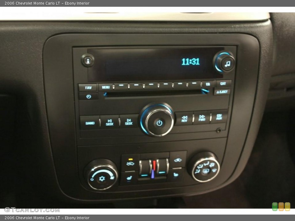 Ebony Interior Controls for the 2006 Chevrolet Monte Carlo LT #48863449