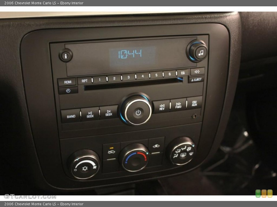 Ebony Interior Controls for the 2006 Chevrolet Monte Carlo LS #48863743