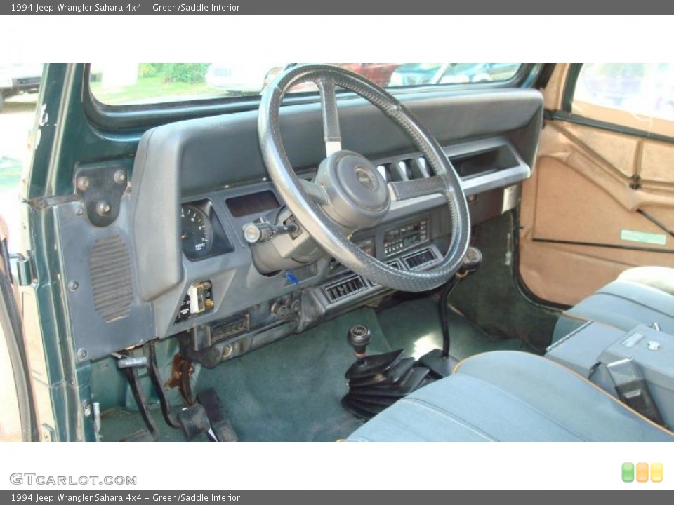 Green/Saddle 1994 Jeep Wrangler Interiors