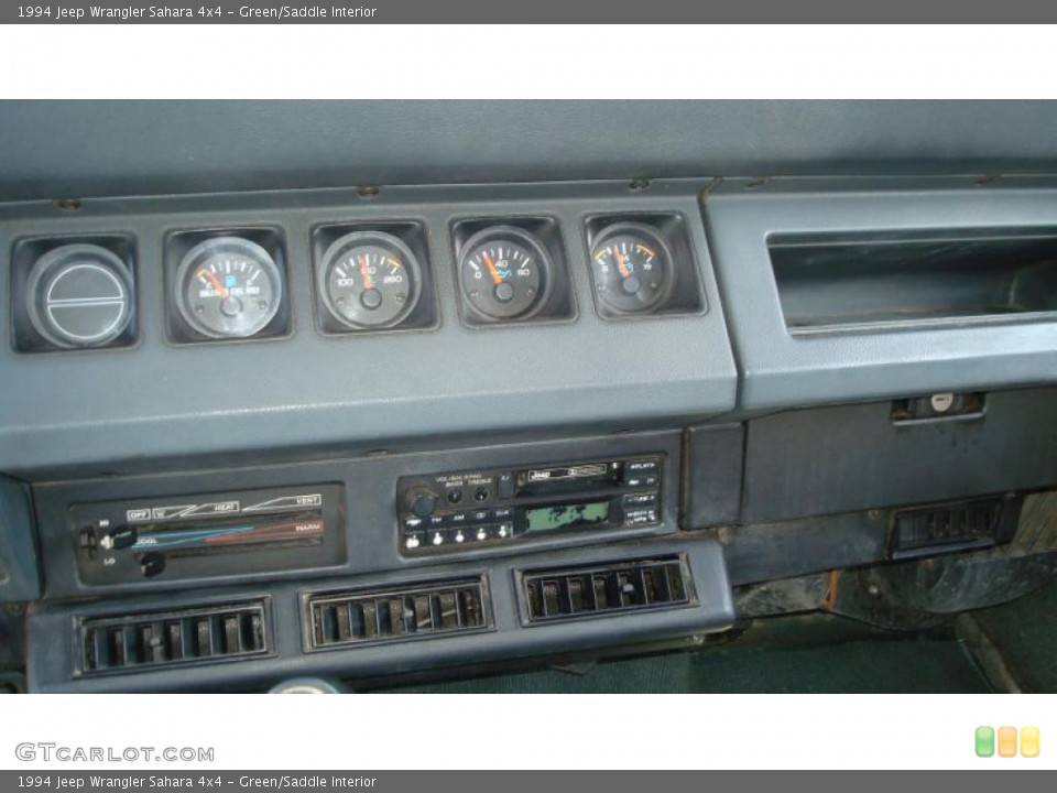 Green/Saddle Interior Gauges for the 1994 Jeep Wrangler Sahara 4x4 #48865480