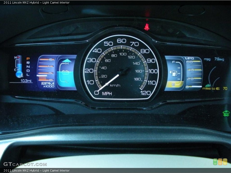 Light Camel Interior Gauges for the 2011 Lincoln MKZ Hybrid #48867510