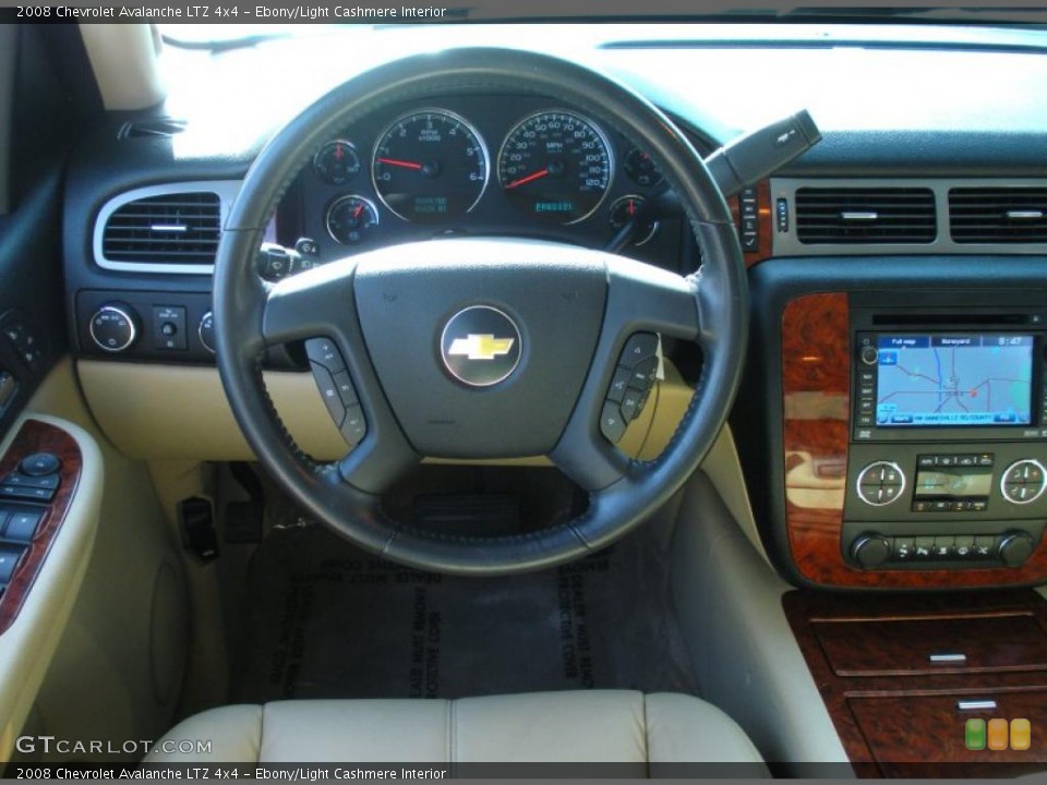 Ebony/Light Cashmere Interior Dashboard for the 2008 Chevrolet Avalanche LTZ 4x4 #48869217