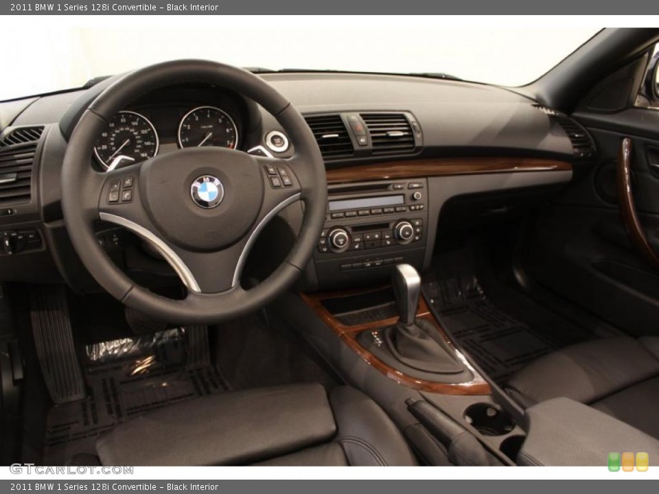 Black Interior Prime Interior for the 2011 BMW 1 Series 128i Convertible #48876072