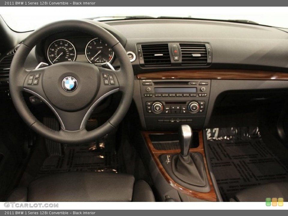 Black Interior Dashboard for the 2011 BMW 1 Series 128i Convertible #48876174