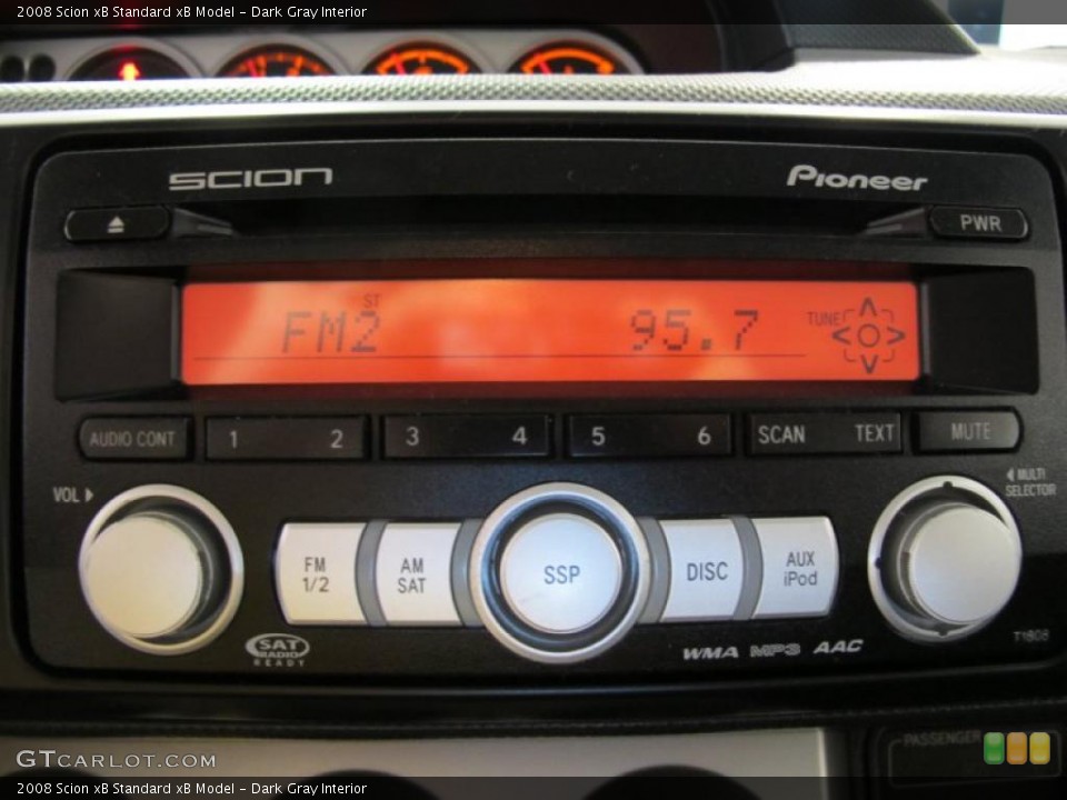 Dark Gray Interior Controls for the 2008 Scion xB  #48876612