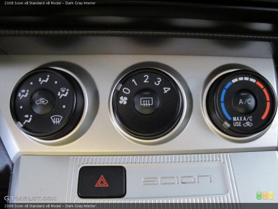 Dark Gray Interior Controls for the 2008 Scion xB  #48876627