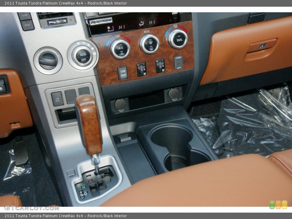 Redrock/Black Interior Controls for the 2011 Toyota Tundra Platinum CrewMax 4x4 #48880125