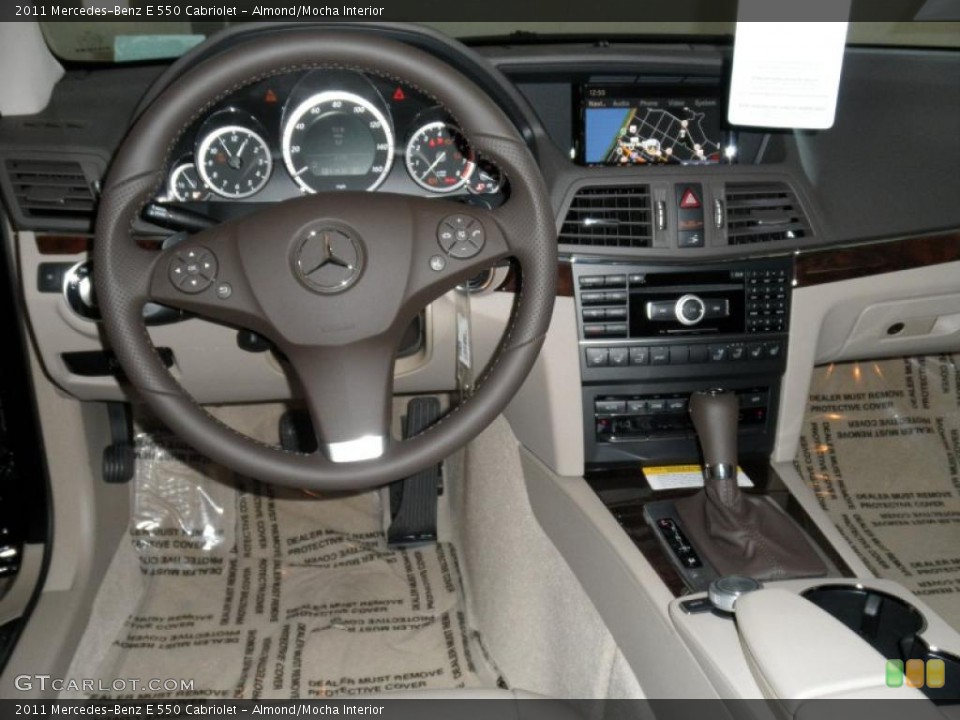 Almond/Mocha Interior Dashboard for the 2011 Mercedes-Benz E 550 Cabriolet #48881391