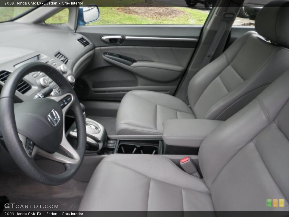Gray Interior Photo for the 2009 Honda Civic EX-L Sedan #48881663