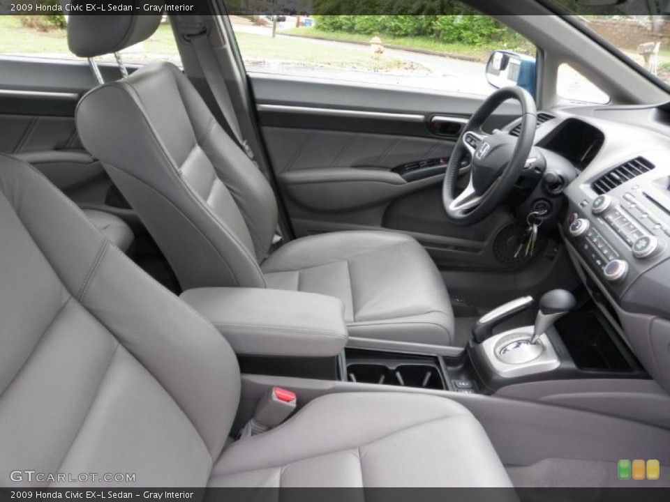 Gray Interior Photo for the 2009 Honda Civic EX-L Sedan #48881697