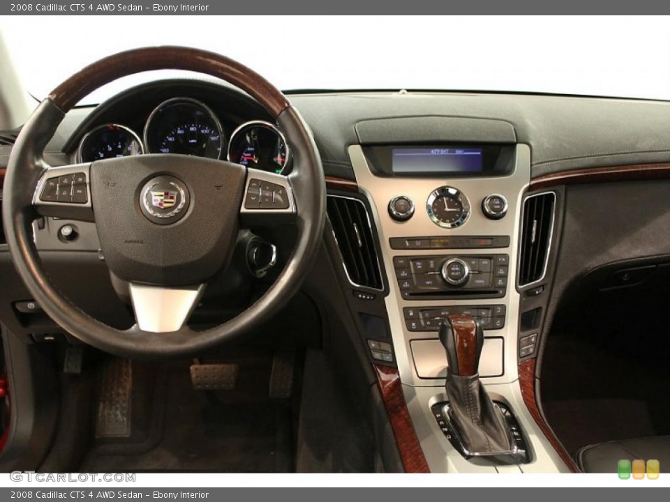 Ebony Interior Dashboard for the 2008 Cadillac CTS 4 AWD Sedan #48884661