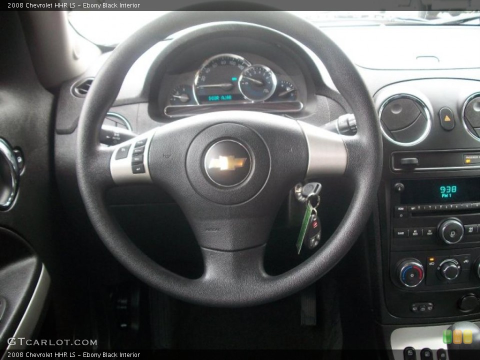 Ebony Black Interior Steering Wheel for the 2008 Chevrolet HHR LS #48885102