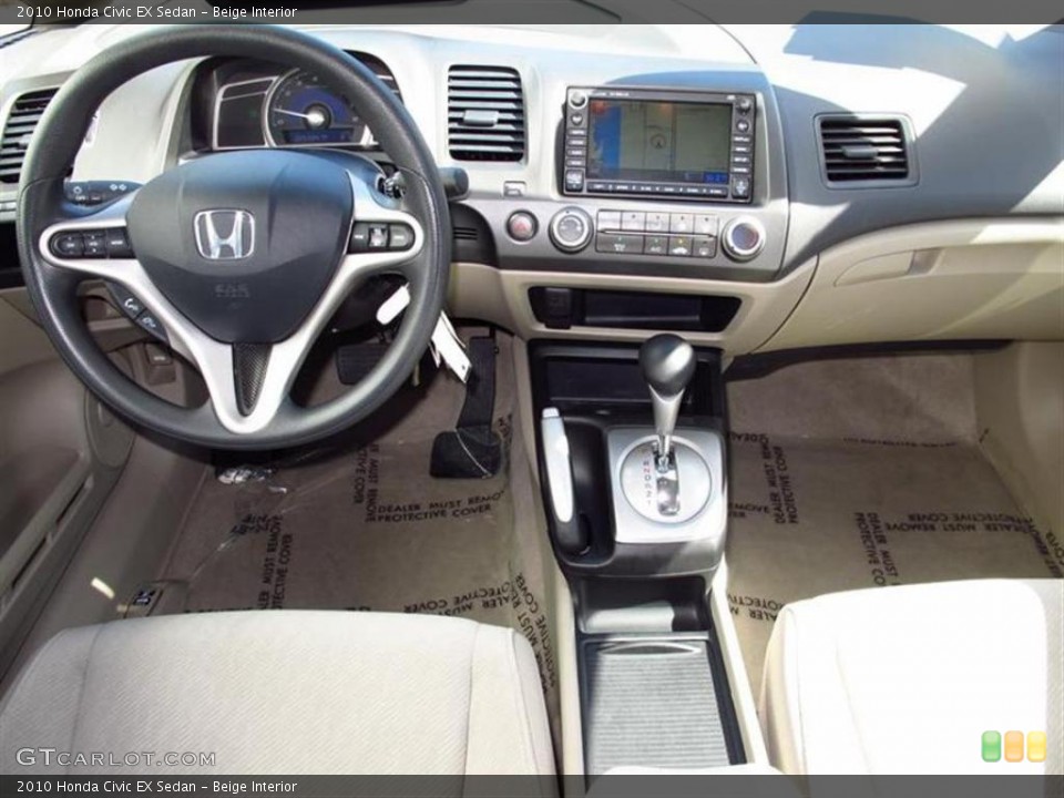 Beige Interior Dashboard for the 2010 Honda Civic EX Sedan #48886311