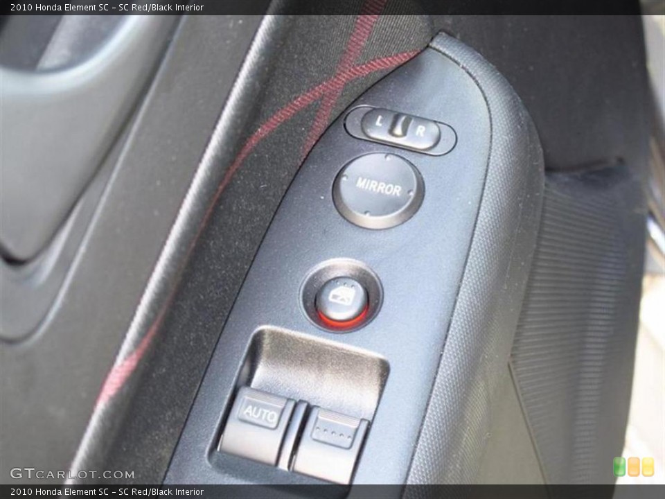 SC Red/Black Interior Controls for the 2010 Honda Element SC #48886719