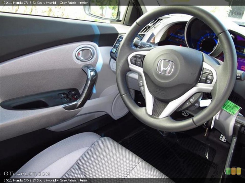 Gray Fabric Interior Steering Wheel for the 2011 Honda CR-Z EX Sport Hybrid #48886971