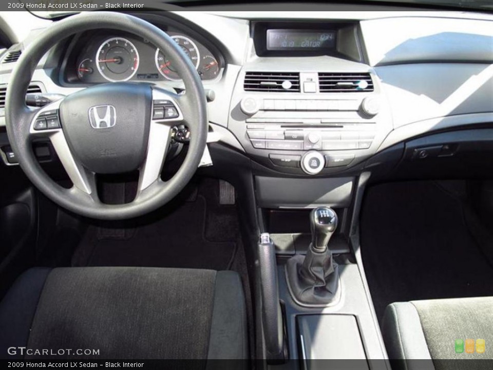 Black Interior Dashboard for the 2009 Honda Accord LX Sedan #48887560