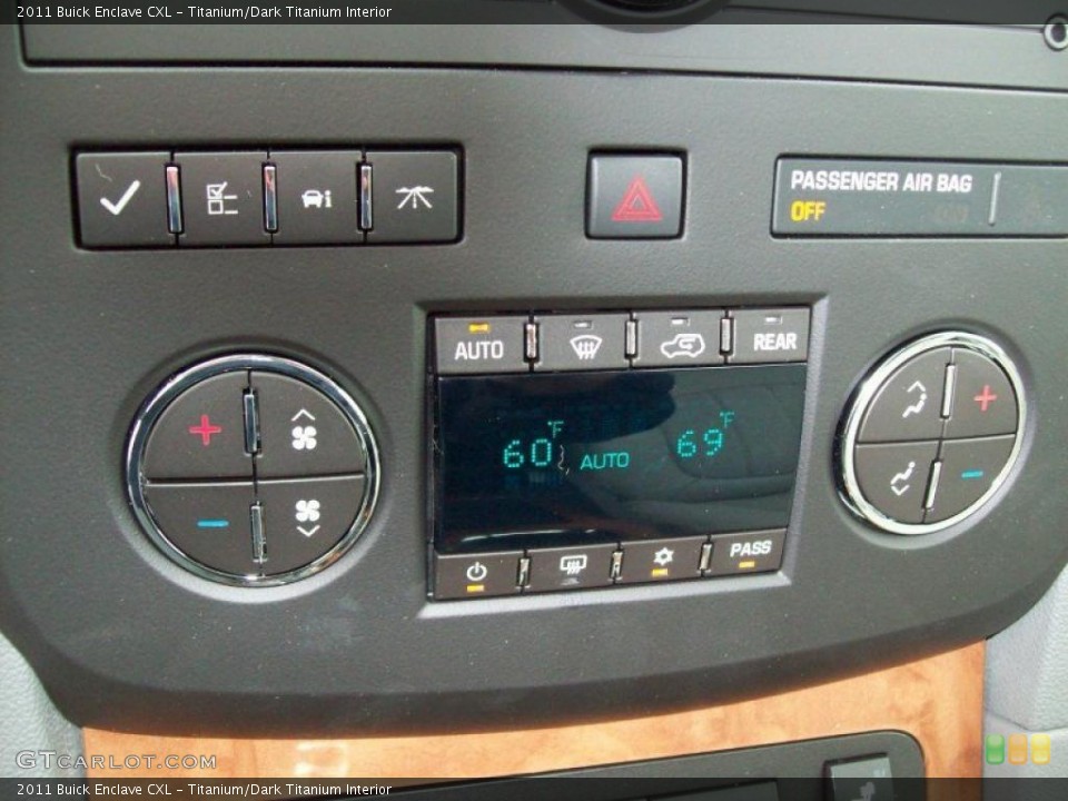 Titanium/Dark Titanium Interior Controls for the 2011 Buick Enclave CXL #48891195
