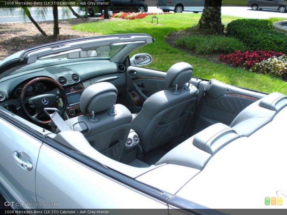 Ash Grey Interior Photo for the 2008 Mercedes-Benz CLK 550 Cabriolet #48893949