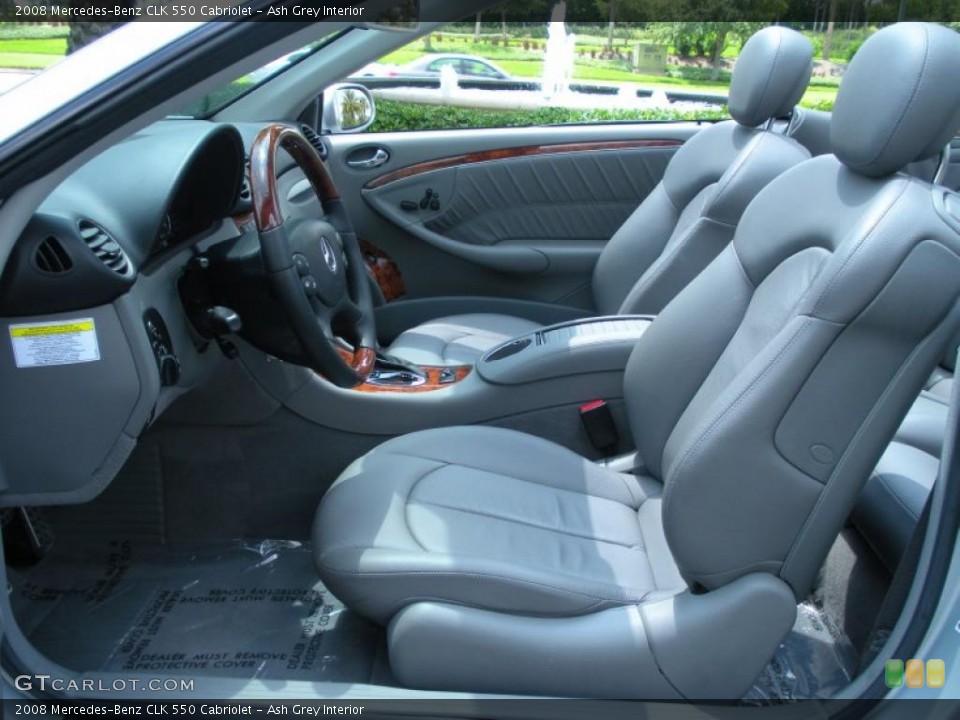 Ash Grey Interior Photo for the 2008 Mercedes-Benz CLK 550 Cabriolet #48894045