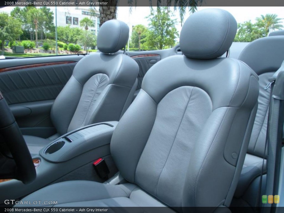 Ash Grey Interior Photo for the 2008 Mercedes-Benz CLK 550 Cabriolet #48894060
