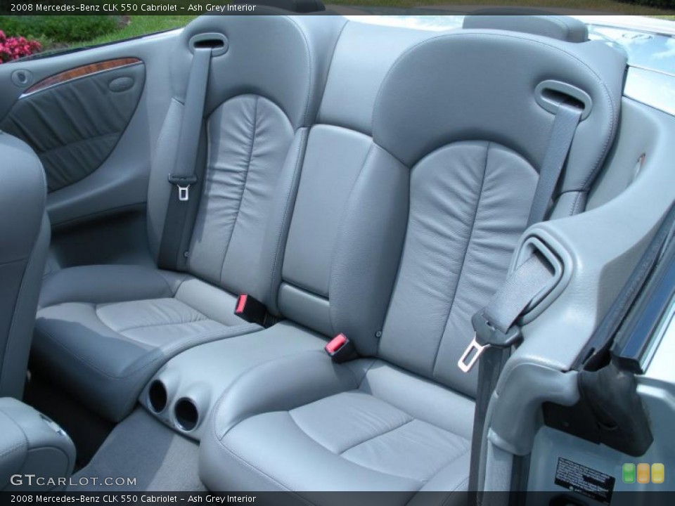 Ash Grey Interior Photo for the 2008 Mercedes-Benz CLK 550 Cabriolet #48894075
