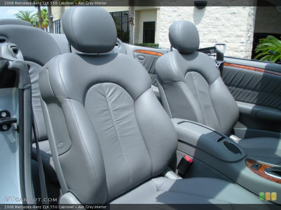 Ash Grey Interior Photo for the 2008 Mercedes-Benz CLK 550 Cabriolet #48894105