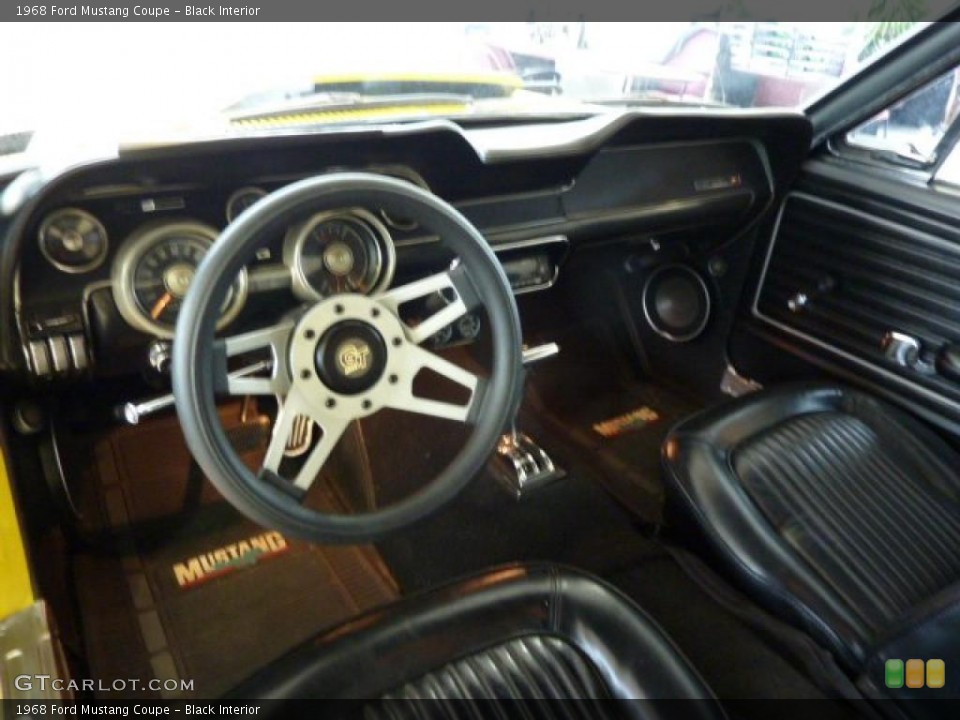 Black Interior Photo for the 1968 Ford Mustang Coupe #48894903