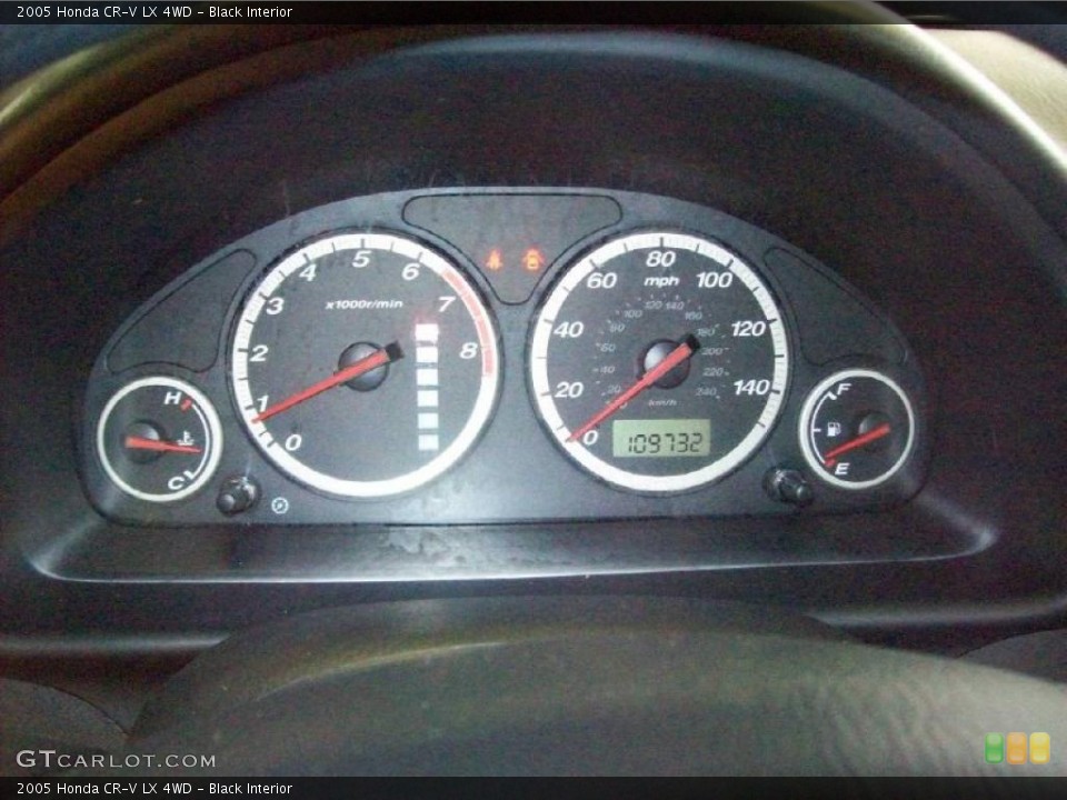 Black Interior Gauges for the 2005 Honda CR-V LX 4WD #48900816