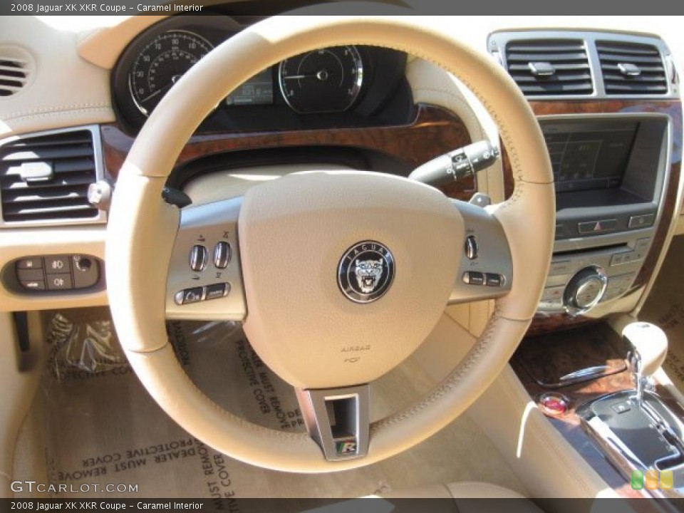 Caramel Interior Steering Wheel for the 2008 Jaguar XK XKR Coupe #48900945