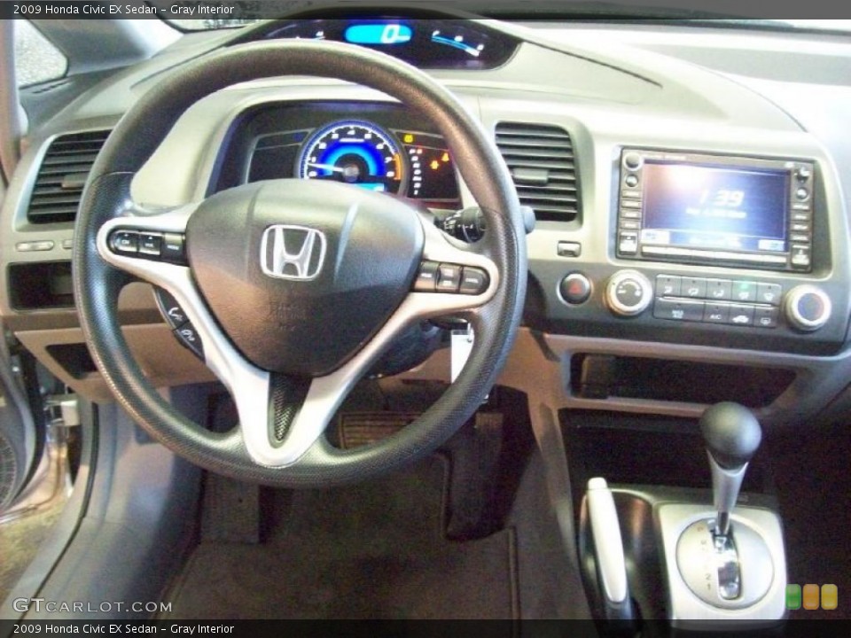 Gray Interior Dashboard for the 2009 Honda Civic EX Sedan #48901056