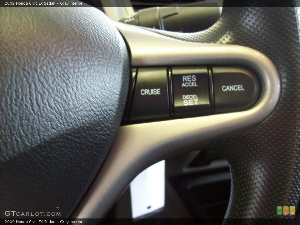 Gray Interior Controls for the 2009 Honda Civic EX Sedan #48901300