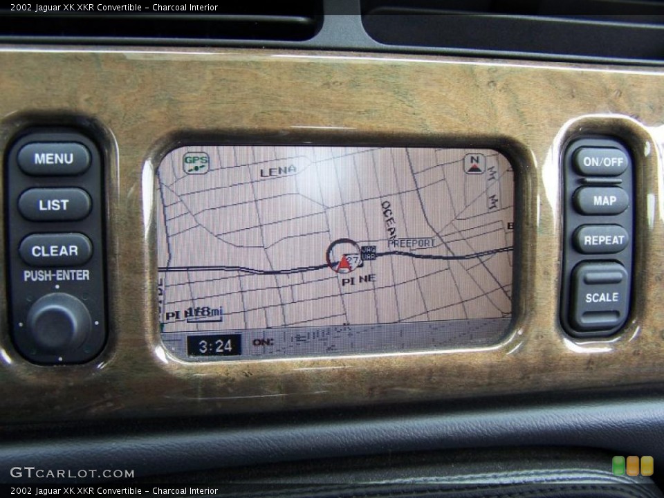 Charcoal Interior Navigation for the 2002 Jaguar XK XKR Convertible #48902400