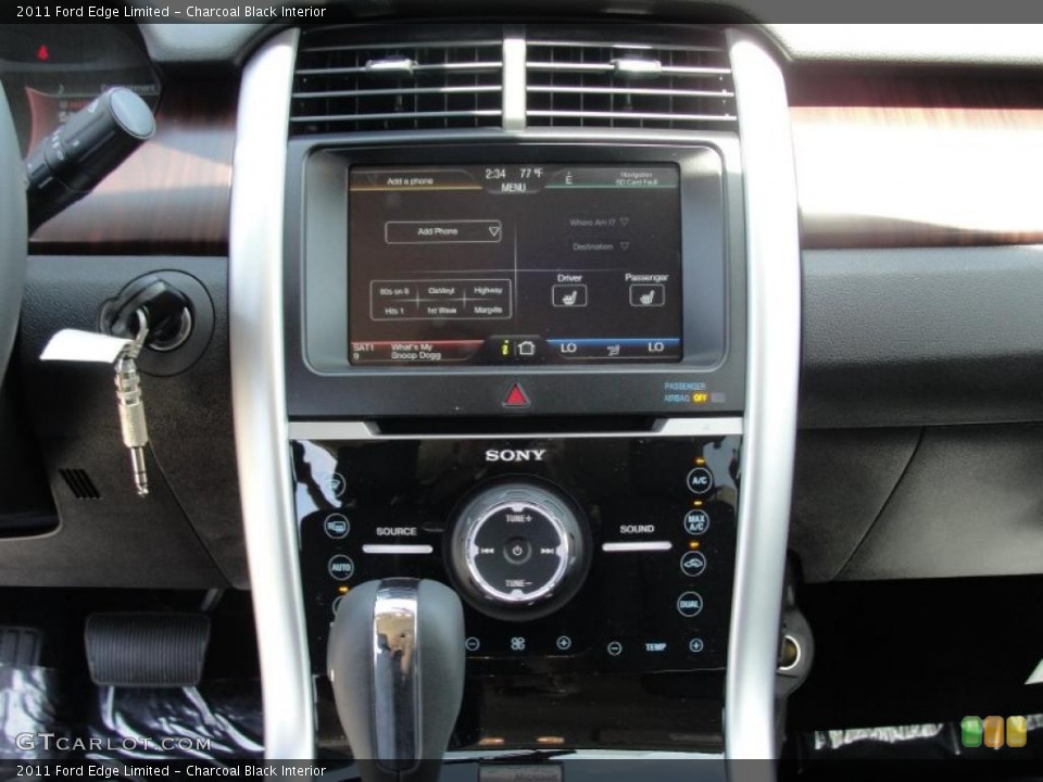 Charcoal Black Interior Controls for the 2011 Ford Edge Limited #48903006