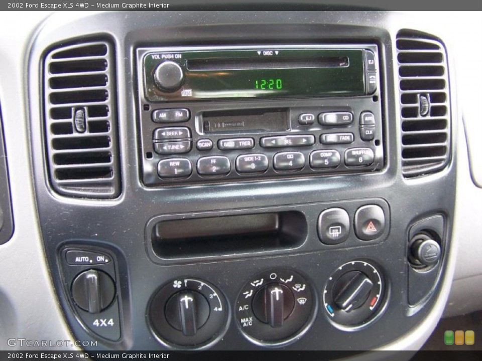 Medium Graphite Interior Controls for the 2002 Ford Escape XLS 4WD #48903705