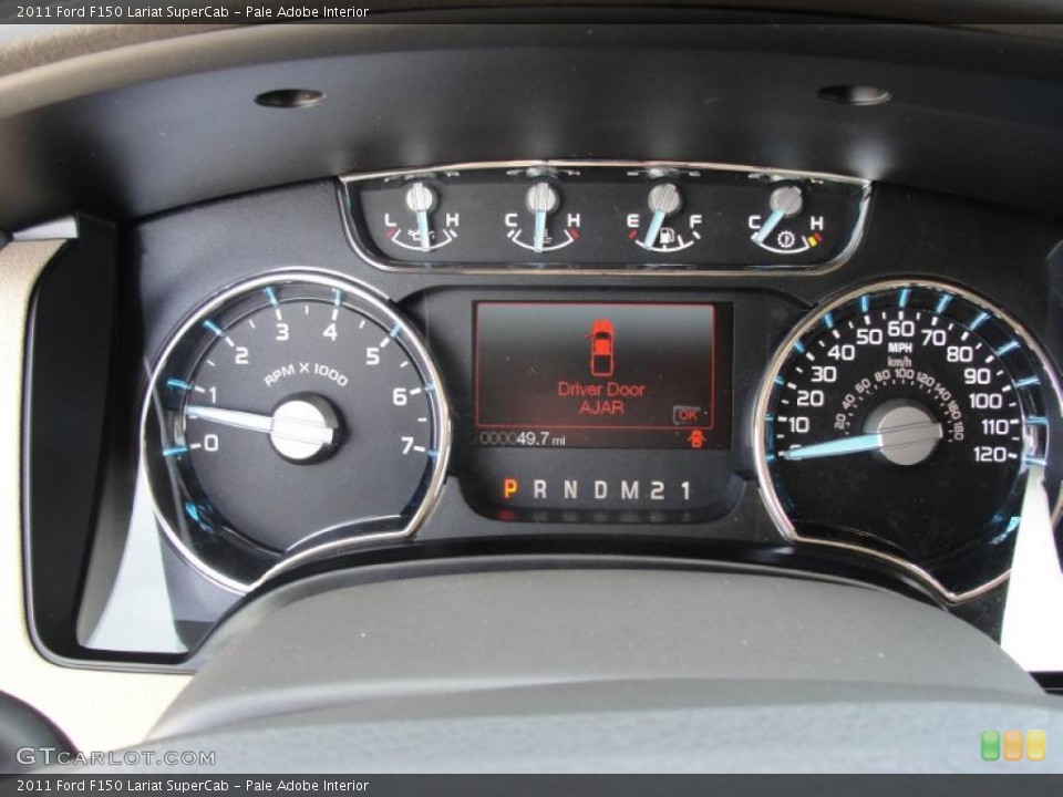 Pale Adobe Interior Gauges for the 2011 Ford F150 Lariat SuperCab #48905526