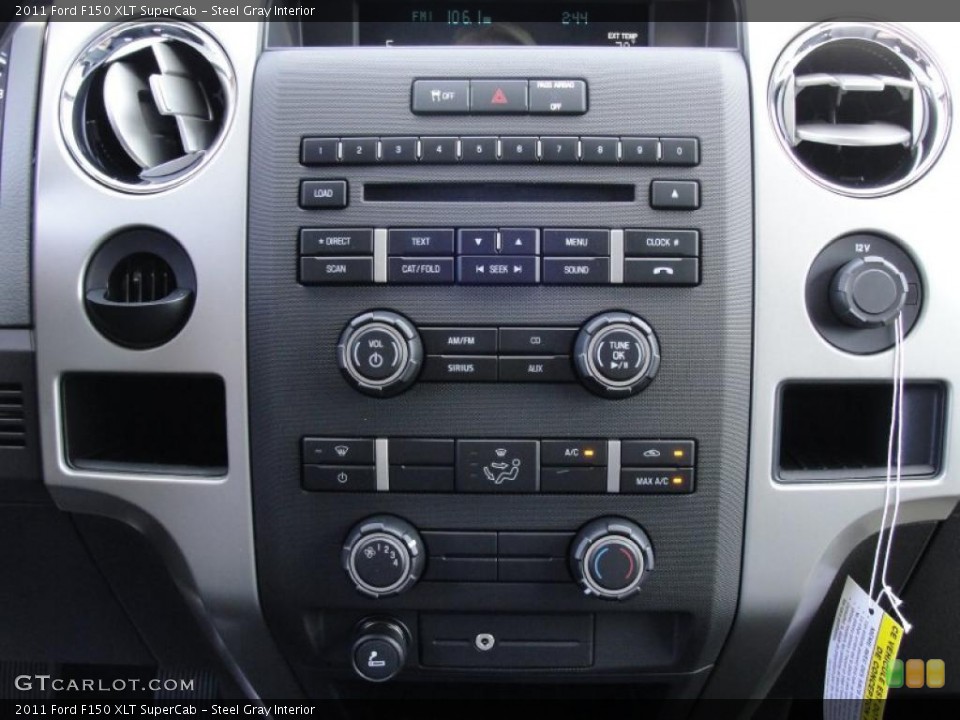 Steel Gray Interior Controls for the 2011 Ford F150 XLT SuperCab #48906027