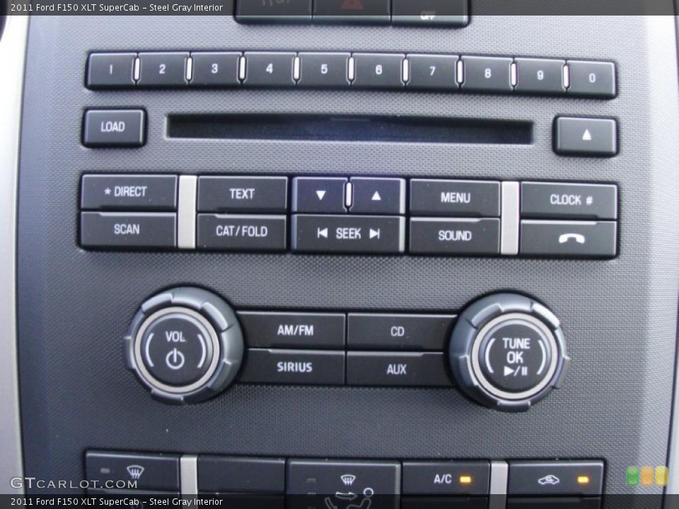 Steel Gray Interior Controls for the 2011 Ford F150 XLT SuperCab #48906054