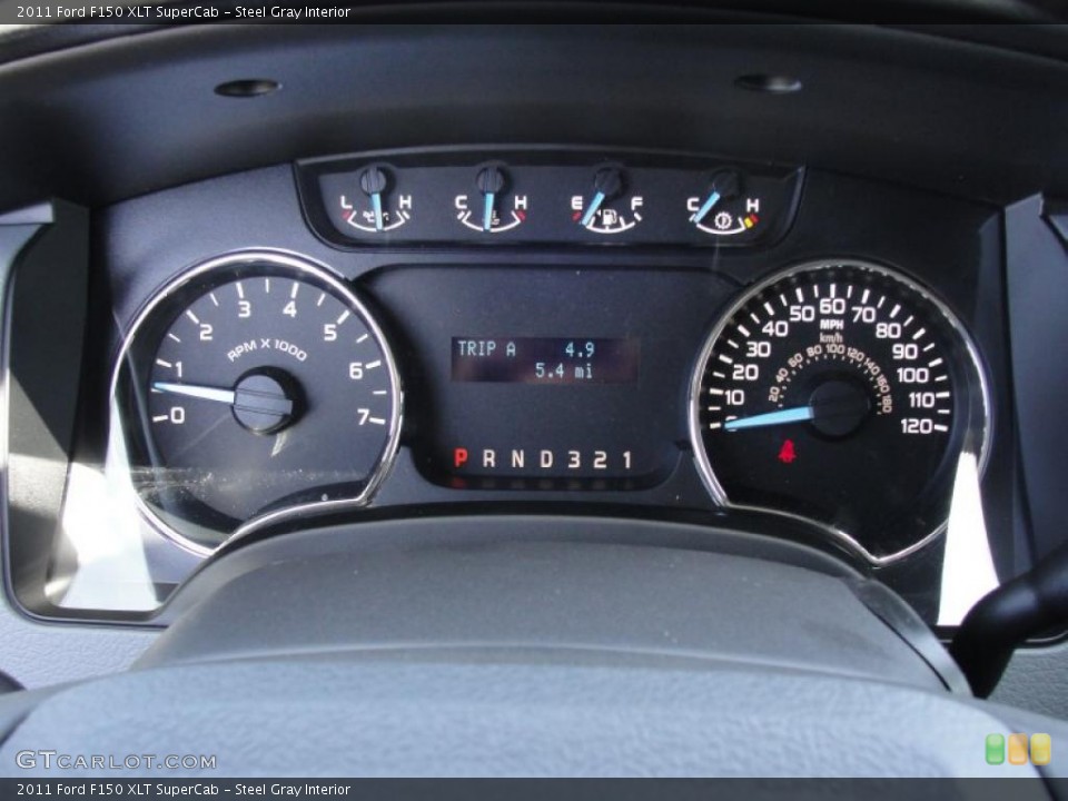 Steel Gray Interior Gauges for the 2011 Ford F150 XLT SuperCab #48906102