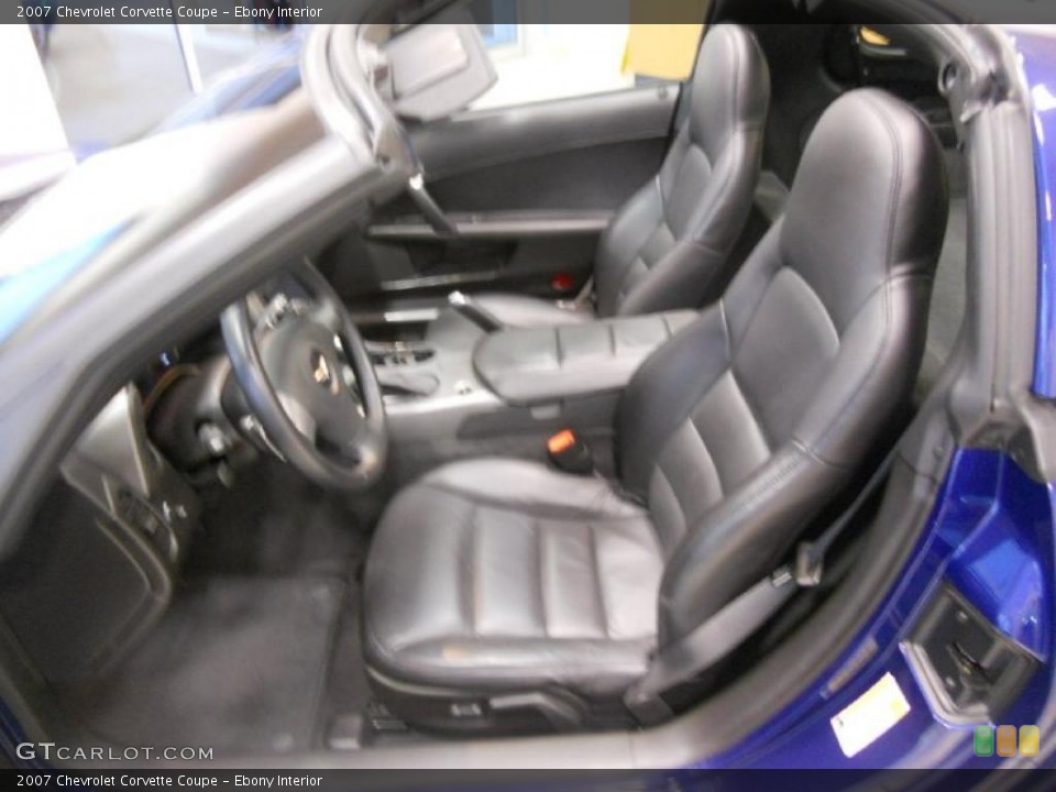 Ebony Interior Photo for the 2007 Chevrolet Corvette Coupe #48909606