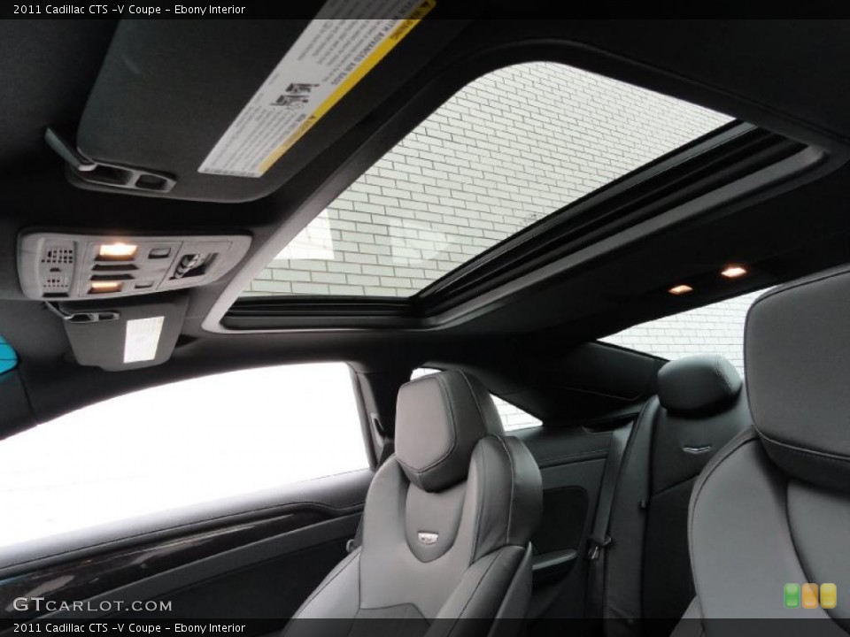 Ebony Interior Sunroof for the 2011 Cadillac CTS -V Coupe #48909624