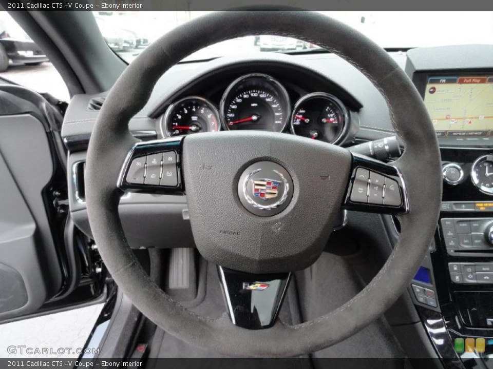 Ebony Interior Steering Wheel for the 2011 Cadillac CTS -V Coupe #48909672