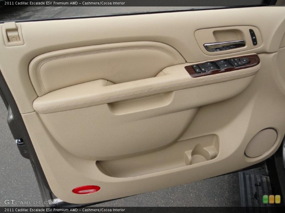 Cashmere/Cocoa Interior Door Panel for the 2011 Cadillac Escalade ESV Premium AWD #48910950