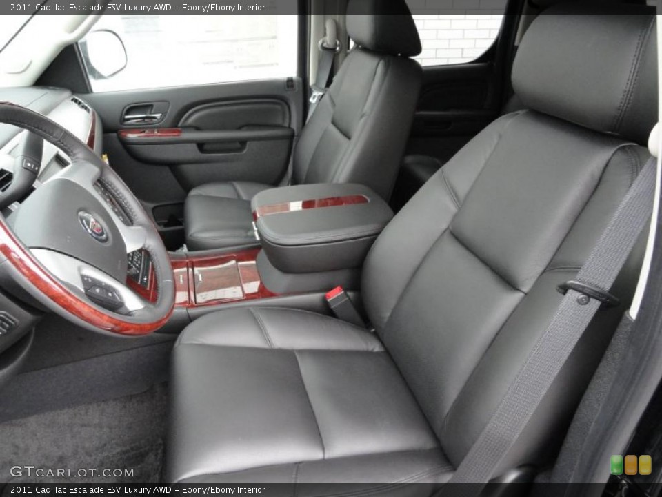 Ebony/Ebony Interior Photo for the 2011 Cadillac Escalade ESV Luxury AWD #48911208