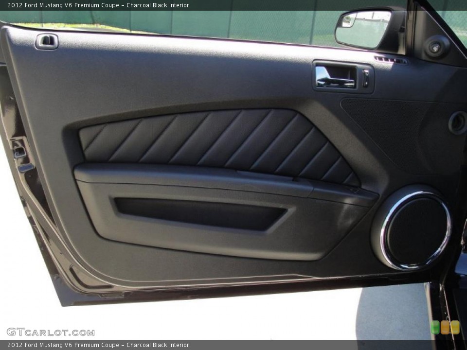 Charcoal Black Interior Door Panel for the 2012 Ford Mustang V6 Premium Coupe #48911238