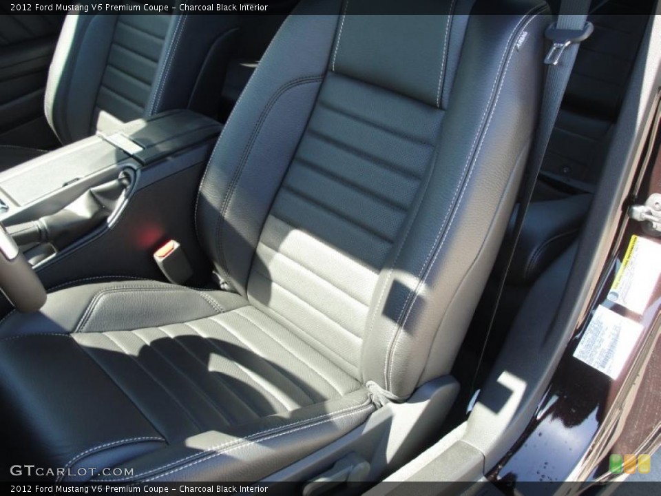 Charcoal Black Interior Photo for the 2012 Ford Mustang V6 Premium Coupe #48911277