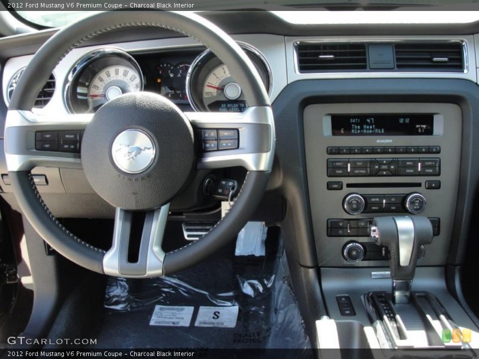 Charcoal Black Interior Dashboard for the 2012 Ford Mustang V6 Premium Coupe #48911310