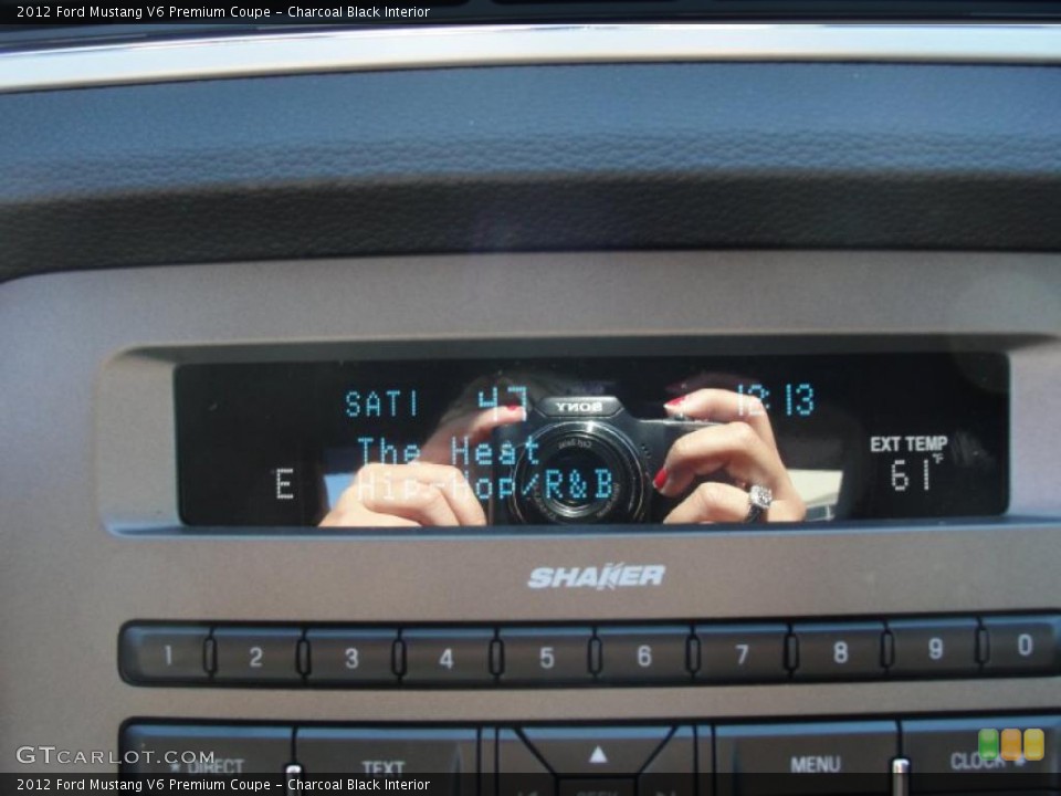 Charcoal Black Interior Controls for the 2012 Ford Mustang V6 Premium Coupe #48911334